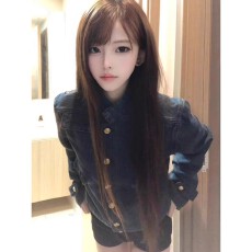 批发<b class='q'>秋</b>季早<b class='q'>秋</b>美式复古短款正肩中古老钱风独特超好看牛仔夹克外套女潮