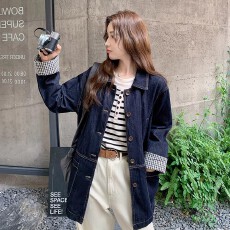 批发高级小众美式慵懒chic牛仔外套女春秋2026年超火好看工装夹克上衣