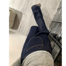 批发美式复古深蓝色微喇牛仔<b class='q'>裤</b>女2026秋季新款高腰宽松<b class='q'>显瘦</b>喇叭长<b class='q'>裤</b>子