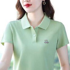 批发95棉5氨纶女士日常洋气时髦穿搭显瘦短袖<b class='q'>夏</b>季时尚设计感烫钻T恤