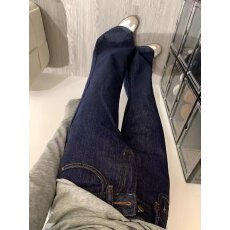 批发美式复古微喇叭牛仔裤女秋季<b class='q'>夏</b>薄2025新款宽松不贴腿低腰马蹄裤子