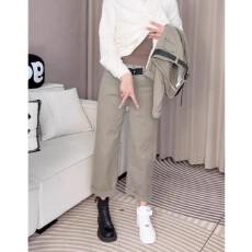 批发大码弹力法棍<b class='q'>牛仔裤</b>女2025秋冬胖mm小个子高腰显瘦<b class='q'>九分</b>直筒烟管裤