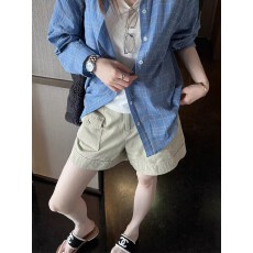 批发女美式<b class='q'>街头</b>工装风四分裤2026夏季卡其色短裤百搭显瘦