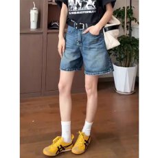 批发时尚气质2026夏季新款五分裤复古牛仔短裤美式显瘦百搭女显瘦宽松