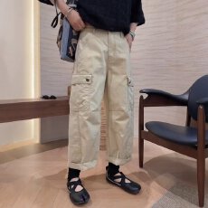 批发慵懒风松弛感高腰阔腿裤女<b class='q'>春</b>夏2026新款设计感大口袋裤
