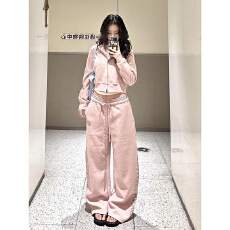 批发韩系高级感休闲<b class='q'>运动服</b>套装女秋季新款卫衣阔腿裤减龄<b class='q'>显瘦</b>两件套潮