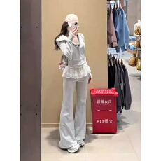 批发套装女2025春秋季新款高级感休闲长裤两件套气质