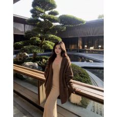 批发原版蝙蝠袖针织开衫衣服套装女<b class='q'>秋冬</b><b class='q'>连衣裙</b>上衣韩系百搭慵懒感穿搭
