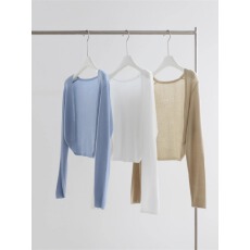 批发莱赛尔天丝细针织开衫配裙子披肩外搭薄款春夏防晒坎肩无扣上衣女