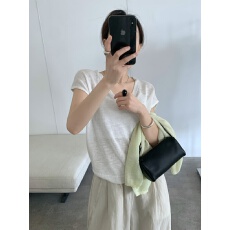批发TG轻熟简约凉感冰丝无袖v领马甲针织衫