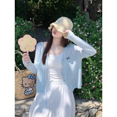 批发外搭<b class='q'>开衫</b>防晒小罩衫女2026新款冰丝系带春夏日轻薄针织上衣