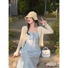 批发小外搭罩衫开衫2026新款高级感配裙子夏日轻薄针织<b class='q'>外套</b>上衣