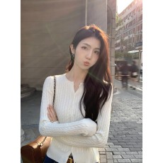 批发麻花毛衣开衫女修身秋冬<b class='q'>新款</b>百搭针织衫内搭短款上衣