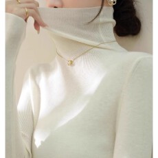 批发高领打底<b class='q'>毛</b>衣秋冬堆堆新款上衣套头长袖针织洋气修身针织<b class='q'>衫</b>