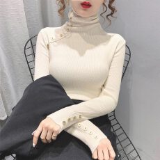 批发高领毛衣<b class='q'>女</b><b class='q'>打底衫</b>2026秋冬新款套头修身内搭时尚上衣