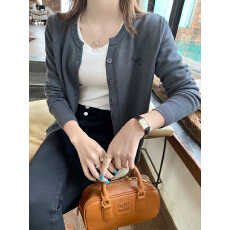 针织开衫女装外搭2026春秋新款蝴蝶结刺绣外套慵懒风毛衣冬季上衣