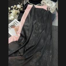 批发醋酸缎面半身裙女2026年<b class='q'>夏</b>季新中式高腰显瘦国风提花a字长裙