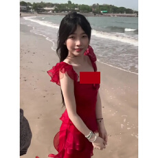 批发带胸垫 拉链 内衬法式度假玫瑰<b class='q'>气质</b>长拖尾无袖氛围吊带连衣裙