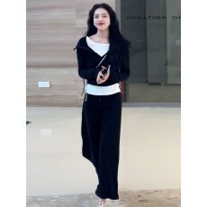 批发<b class='q'>卫衣</b><b class='q'>连衣裙</b>子女秋季2025新款巨好看韩系流行秋冬穿搭一整套装长裙