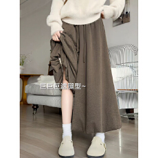 批发有口袋#风软糯糯米阔腿秋季2025新款高腰小个子宽松休闲<b class='q'>花苞</b><b class='q'>裙</b>裤
