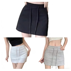 批发<b class='q'>实拍</b>  辣妹抽绳运动短裙运动感高腰百搭包臀A字半身裙