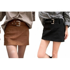批发实拍2025麂皮绒包臀辣妹美拉德色系防走光裤百搭秋冬半身裙短裙女