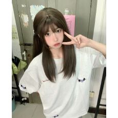 批发原版刺绣纯棉220克精梳紧密腊肠狗图案透气休闲宽松<b class='q'>短袖</b>T恤