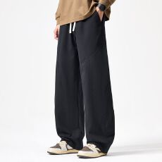 批发2026年新款秋<b class='q'>冬</b>季休闲弯刀长裤百搭宽松韩版潮流裤子ins