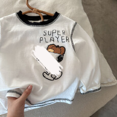 批发纯棉男女儿童t恤长袖2026新款卡通动漫中小童内搭打底衫上衣春<b class='q'>秋</b>