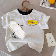 纯棉儿童装宝宝上衣2026新款百搭卡通动漫男女孩中小童短袖t恤夏