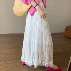 批发高腰显瘦气质半身裙百搭2026春季新款优雅女减龄甜美蓬蓬裙