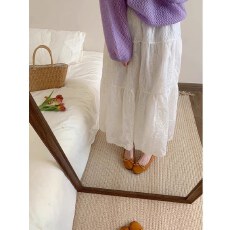 批发法式重工刺绣蓬蓬裙蕾丝<b class='q'>半身裙</b>女春夏中长款松紧腰显瘦大摆a字裙