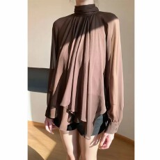 加绒白衬衣法式飘带韩版气质秋季新款秋冬季设计时尚小众打底上衣