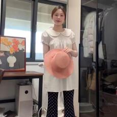 批发天猫优选  女夏季新款流行韩系甜美风娃娃领显瘦短袖<b class='q'>衬衫</b>