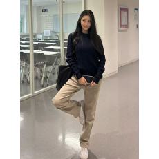 天猫优选    麻花毛衣外套女秋季学院风叠穿宽松百搭针织衫