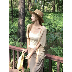 批发韩系时髦纯色蝙蝠袖针织<b class='q'>开衫</b>女夏季修身显瘦宽松气质高级防晒罩