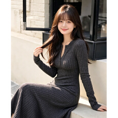 批发小个子辣妹气质修身收腰<b class='q'>长袖</b><b class='q'>连衣</b>裙女春季内搭打底显瘦包臀裙子