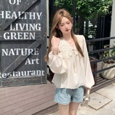 批发法式少女感<b class='q'>衬衫</b>女2026新款春秋设计感小众<b class='q'>长袖</b>小衫洋气减龄<b class='q'>衬衣</b>