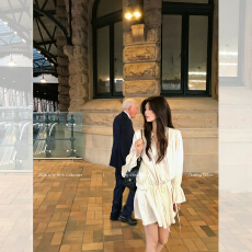 批发轻奢质感风白色长袖连衣裙女系带收腰<b class='q'>复古</b>优雅通勤短裙约会战裙