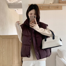 批发实拍马甲女秋冬新款韩版宽松<b class='q'>百搭</b>羽绒棉马夹背心坎肩外穿短款外套