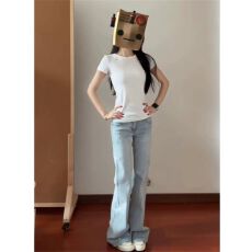 批发实价 防伪扣吊牌40支纯棉230克2个颜色，短袖S-XL