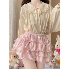 批发原版做法~南瓜裤Lolita内搭安全裤秋冬外穿jk加绒<b class='q'>打底</b>灯笼裤裙女