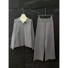 批发字母logo针织休闲套装