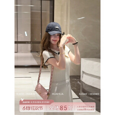 批发实价赵露思polo领针织<b class='q'>连衣裙</b>女学院风蝴蝶结<b class='q'>明星</b>修身收腰a字短裙