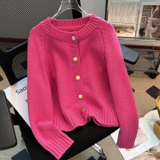 批发实拍大码女装秋冬纯色简约长袖毛衣慵懒风<b class='q'>宽松</b>显瘦休闲上衣<b class='q'>外套</b>女