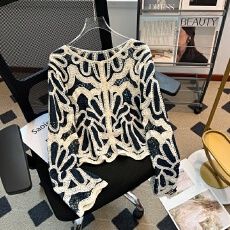 批发实拍大码女装<b class='q'>秋</b>季复古长袖针织衫镂空绣花气质洋气百搭衣开衫外套