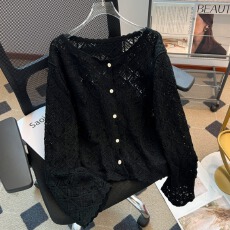 批发实拍<b class='q'>大码</b>女装针织镂空开衫女春夏外搭薄款上衣防晒衫空调衫<b class='q'>外套</b>