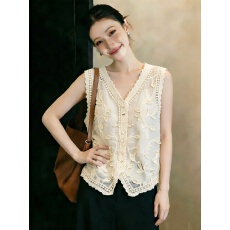 批发<b class='q'>实拍</b><b class='q'>大码</b><b class='q'>女装</b>夏无袖马甲背心高级感叠穿宽松显瘦休闲V领坎肩上衣