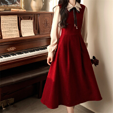 批发连衣<b class='q'>裙</b>学院风<b class='q'>长袖</b>复古森系<b class='q'>裙</b>子气质显瘦法式长<b class='q'>裙</b><b class='q'>女装</b>秋冬新款