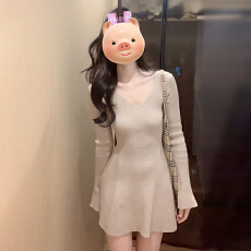 批发法式气质早秋长袖连衣裙子女<b class='q'>夏</b>季2024新款高级感收腰钓系约会短裙